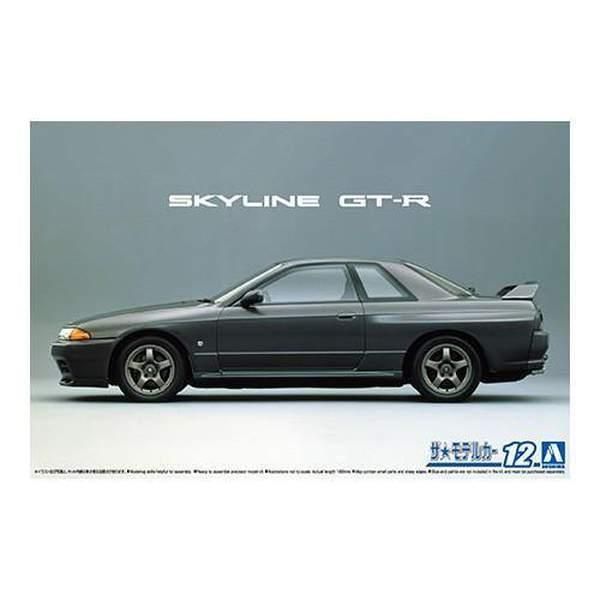 Aoshima 1/24 ZM 012 日產 BNR32 SKYLINE GT-R '89 組裝模型 - TwinnerModel