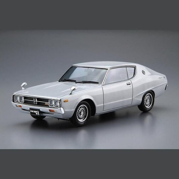 Aoshima 1/24 ZM 051 日產 GC111 SKYLINE HT 2000 GTX-E S '76 組裝模型 - TwinnerModel