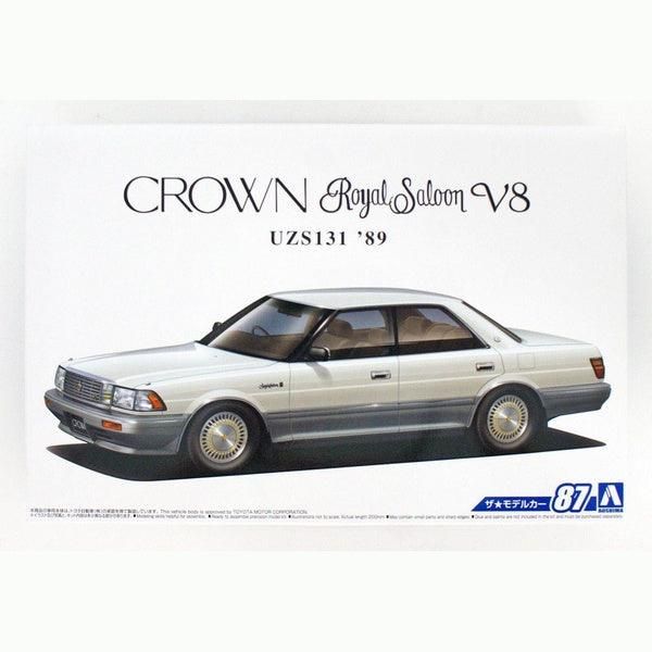 Aoshima 1/24 ZM 087 豐田 UZS131 皇冠 皇家轎車 G '89 組裝模型 - TwinnerModel