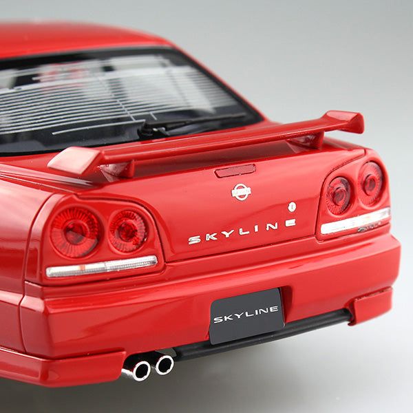 Aoshima 1/24 ZM 098 日產 ER34 SKYLINE 25GT-X 渦輪增壓 '98 組裝模型 - TwinnerModel