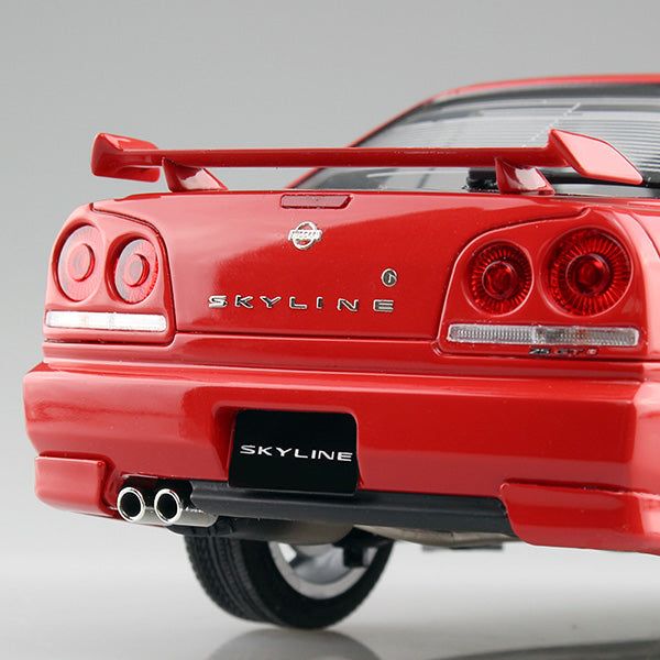Aoshima 1/24 ZM 098 日產 ER34 SKYLINE 25GT-X 渦輪增壓 '98 組裝模型 - TwinnerModel