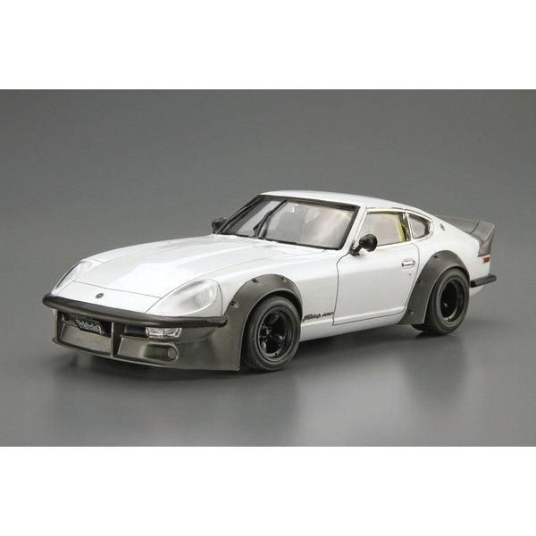 Aoshima 1/24 ZM 128 日產 S30 FAIRLADY Z Aero 定製版2 '75 組裝模型 - TwinnerModel