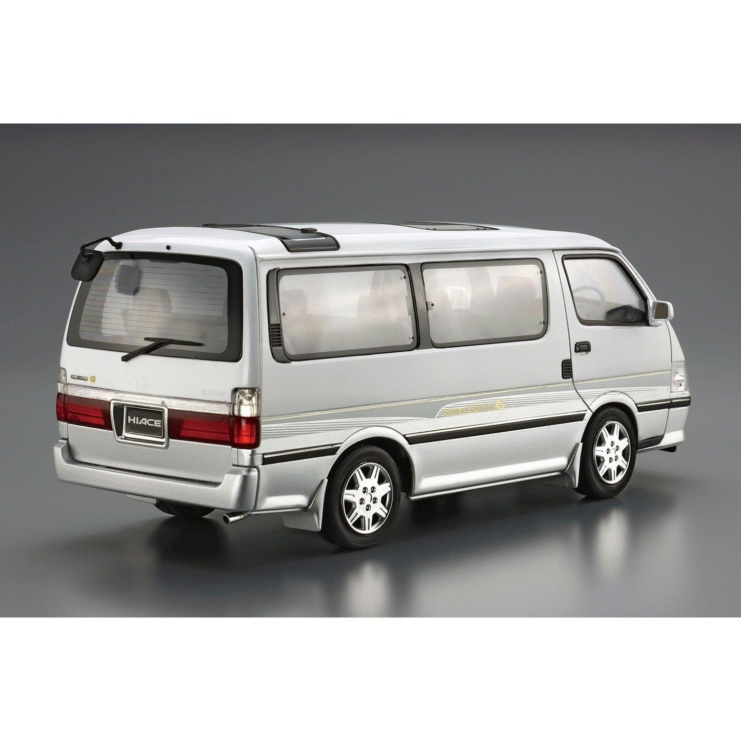 Aoshima 1/24 ZM 133 豐田 KZH100G Hiace Super Custom G '99 組裝模型 - TwinnerModel