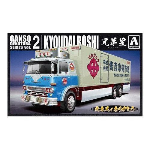 Aoshima 1/32 Ganso Dekotora 002 京大星 (大型冰箱) 組裝模型 - TwinnerModel