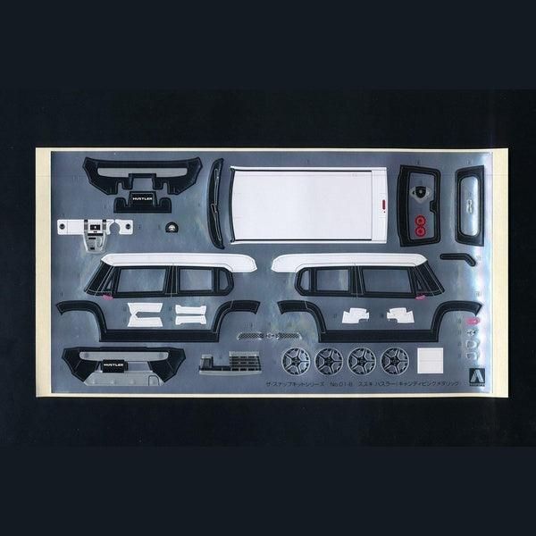 Aoshima 1/32 The SNAP-KIT 01-B 鈴木Hustler（糖果粉金屬） 組裝模型 - TwinnerModel