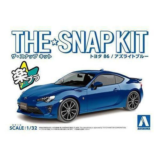 Aoshima 1/32 The SNAP-KIT 03D 豐田 TOYOTA 86 石青藍 組裝模型 - TwinnerModel