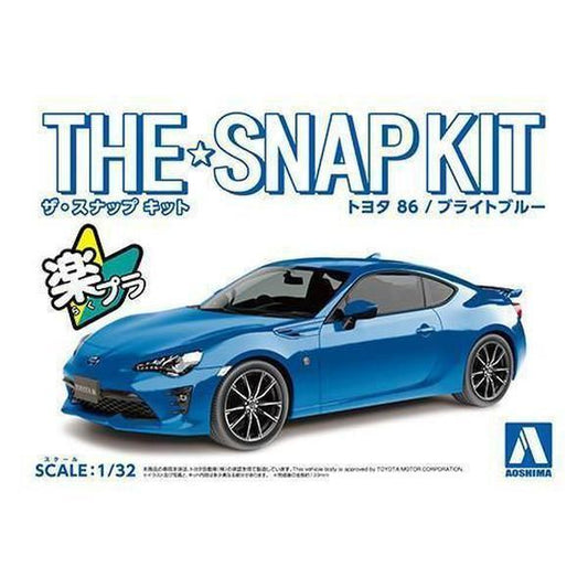 Aoshima 1/32 The SNAP-KIT 03E 豐田 TOYOTA 86 亮藍 組裝模型 - TwinnerModel