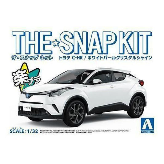 Aoshima 1/32 The SNAP-KIT 06A 豐田Toyota C-HR SUV 閃耀珍珠白 組裝模型 - TwinnerModel