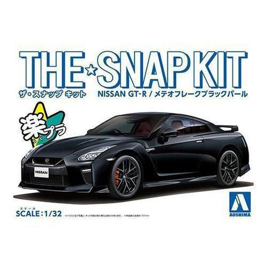 Aoshima 1/32 The SNAP-KIT 07C 日產NISSAN GT-R 珍珠黑 組裝模型 - TwinnerModel