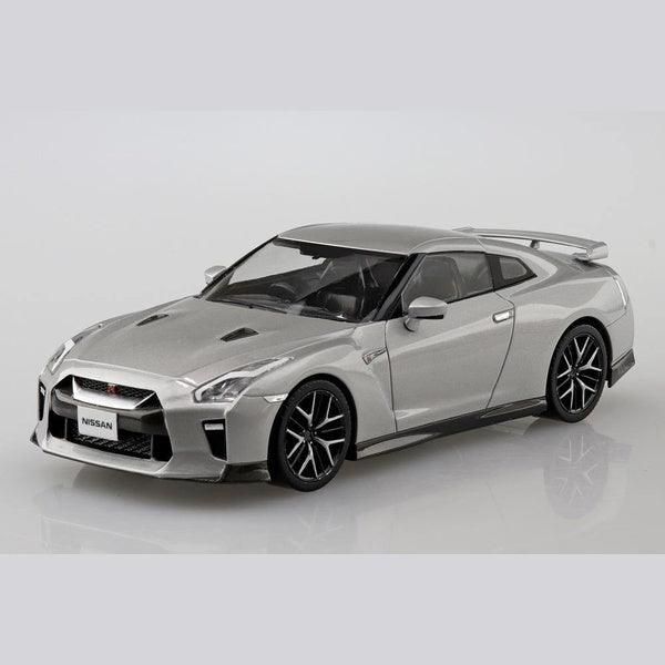 Aoshima 1/32 The SNAP-KIT 07D 日產NISSAN GT-R 金屬銀 組裝模型 - TwinnerModel