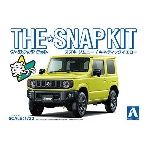 Aoshima 1/32 The SNAP-KIT 08-A 鈴木Jimny 活力黃 組裝模型 - TwinnerModel