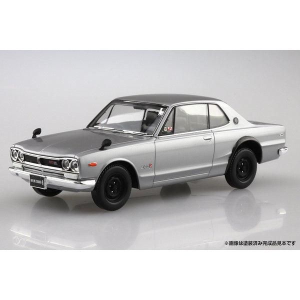 Aoshima 1/32 The SNAP-KIT 09A 日產 Nissan Skyline 2000GT-R 銀色 組裝模型 - TwinnerModel