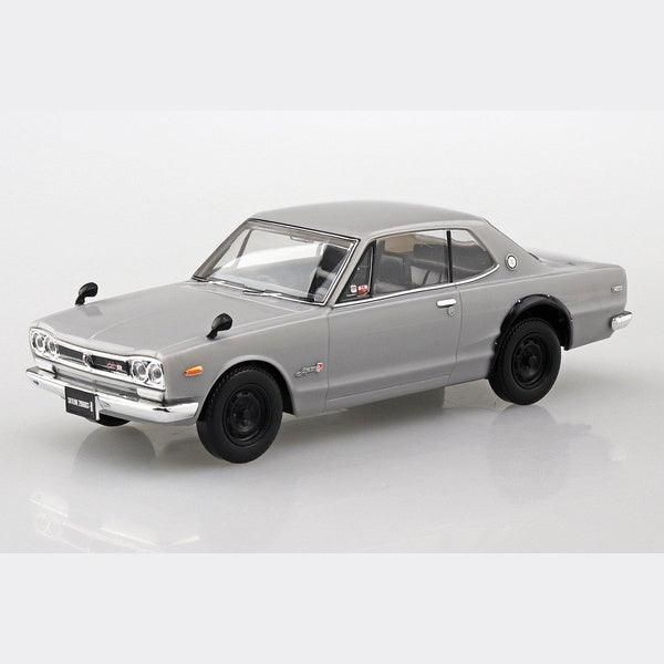 Aoshima 1/32 The SNAP-KIT 09A 日產 Nissan Skyline 2000GT-R 銀色 組裝模型 - TwinnerModel