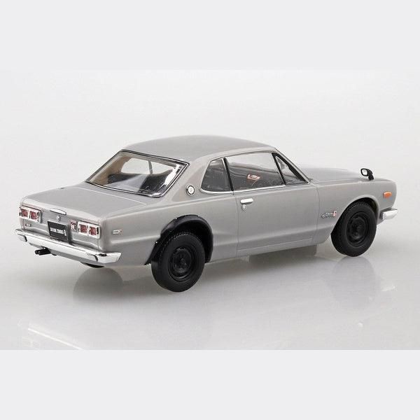 Aoshima 1/32 The SNAP-KIT 09A 日產 Nissan Skyline 2000GT-R 銀色 組裝模型 - TwinnerModel