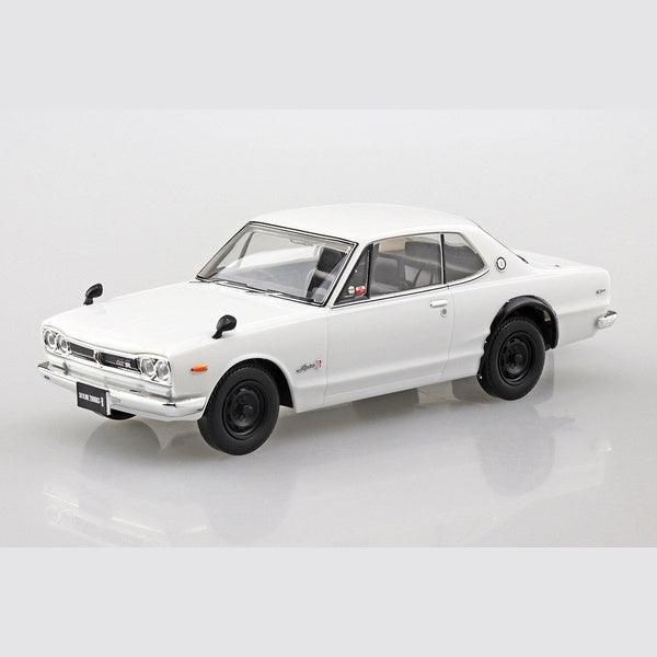 Aoshima 1/32 The SNAP-KIT 09B 日產 Nissan Skyline 2000GT-R 白色 組裝模型 - TwinnerModel