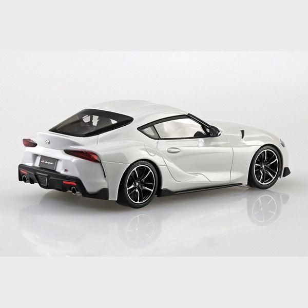 Aoshima 1/32 The SNAP-KIT 10-B 豐田GR Supra（白色金屬） 組裝模型 - TwinnerModel