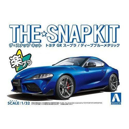 Aoshima 1/32 The SNAP-KIT 10-E 豐田GR Supra（深藍金屬） 組裝模型 - TwinnerModel