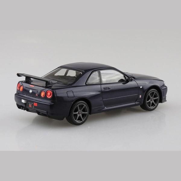 Aoshima 1/32 The SNAP-KIT 11-C 日產R34 Skyline GT-R（午夜紫III） 組裝模型 - TwinnerModel
