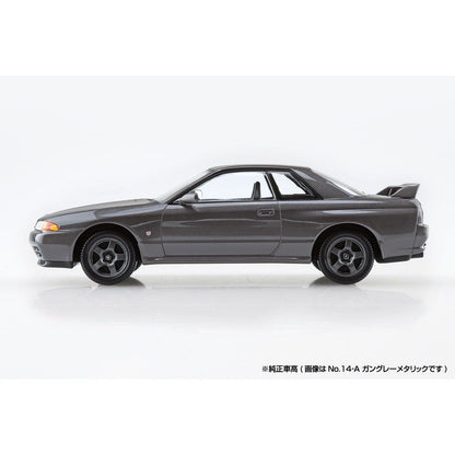 Aoshima 1/32 The SNAP-KIT 14A 日產R32 Skyline GT-R（槍灰金屬） 組裝模型 - TwinnerModel