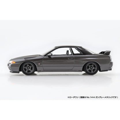 Aoshima 1/32 The SNAP-KIT 14A 日產R32 Skyline GT-R（槍灰金屬） 組裝模型 - TwinnerModel