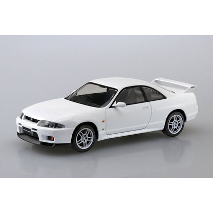 Aoshima 1/32 The SNAP-KIT 15-C 日產R33 Skyline GT-R（白色） 組裝模型 - TwinnerModel