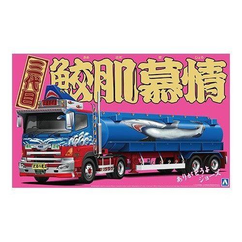 Aoshima 1/32 Value Dekotora 10-E 第三代鯊魚坊上（大型罐車拖車） 組裝模型 - TwinnerModel