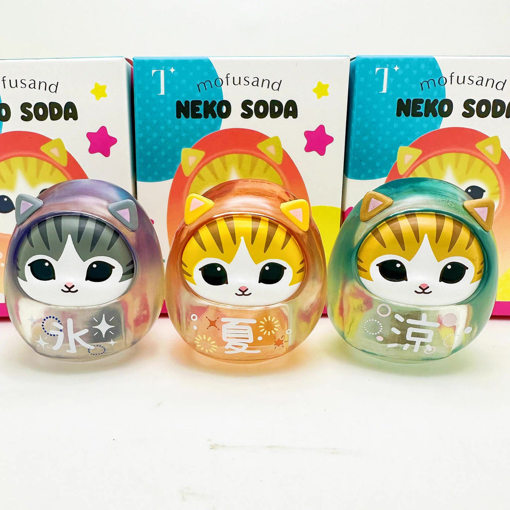 精選預訂 - mofusand 盲盒 系列- 達摩祈福招財開運擺設 (夏日清涼版 1套3款)