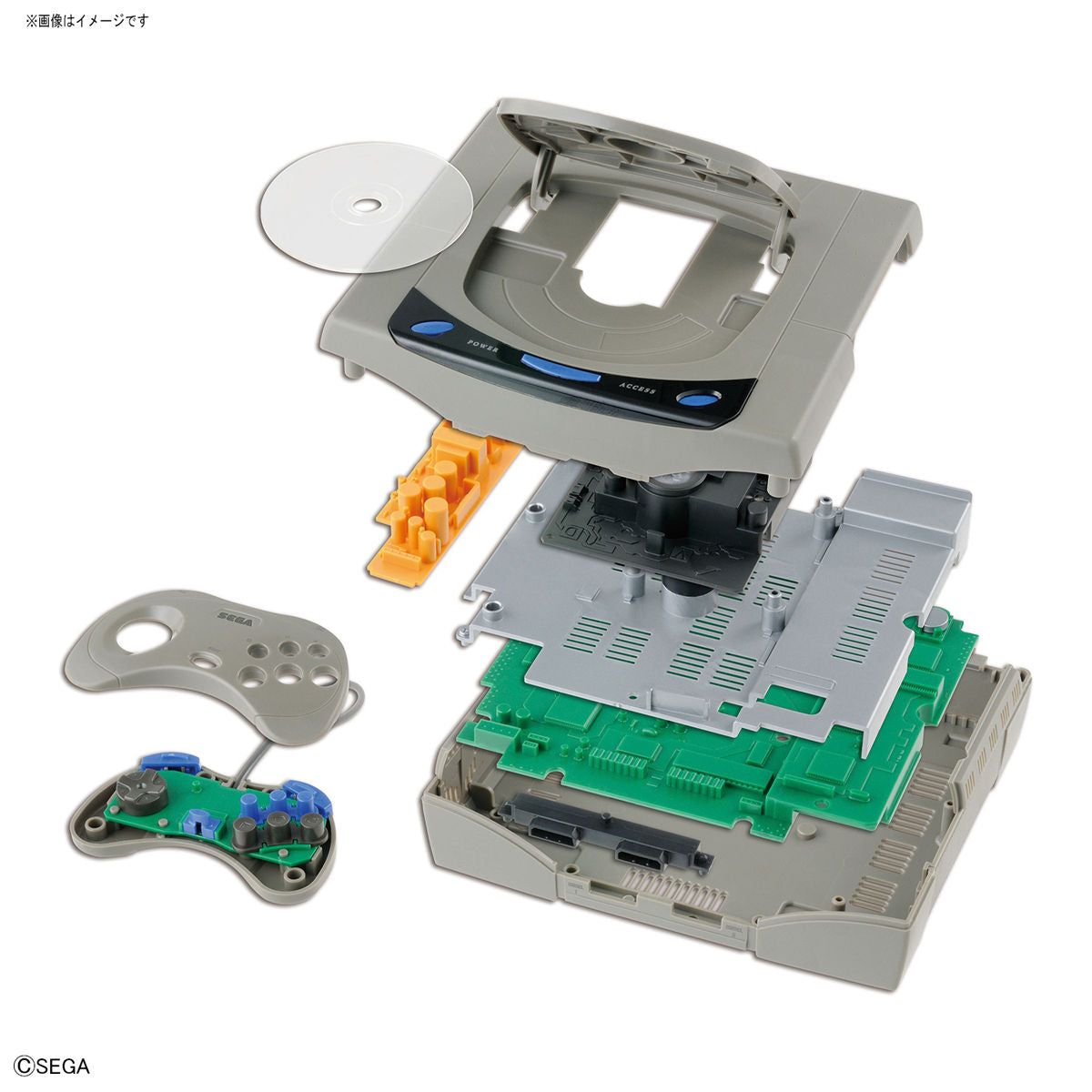 Bandai 2/5 熱潮編年史 Sega Saturn 世嘉 (HST-3200) 組裝模型 - TwinnerModel