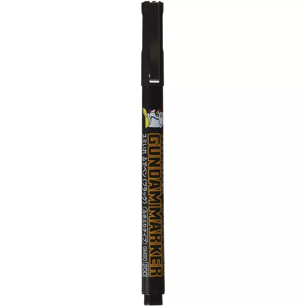 Mr Hobby GM-20 Gundam Marker Black Sumi-Ire Brush Pen