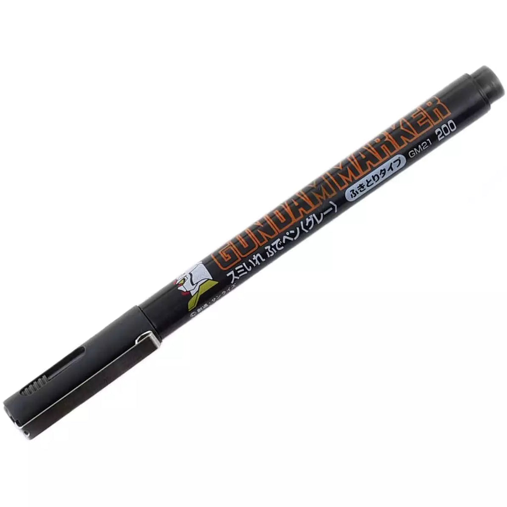 Mr Hobby GM-21 Gundam Marker Gray Sumi-Ire Brush Pen