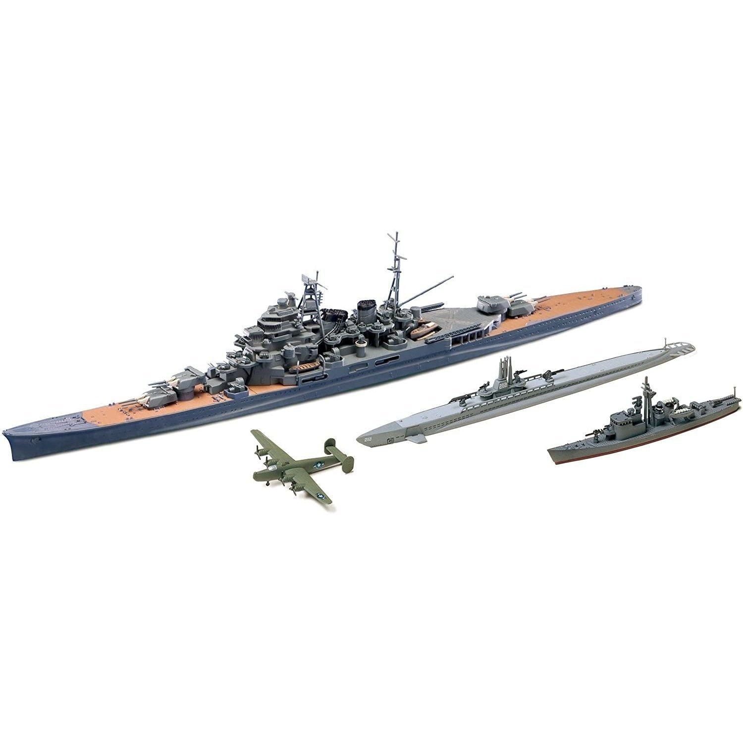 Aoshima 1/700 WL 美國潛艇“達斯”和日本重巡洋艦“摩耶” 組裝模型 - TwinnerModel