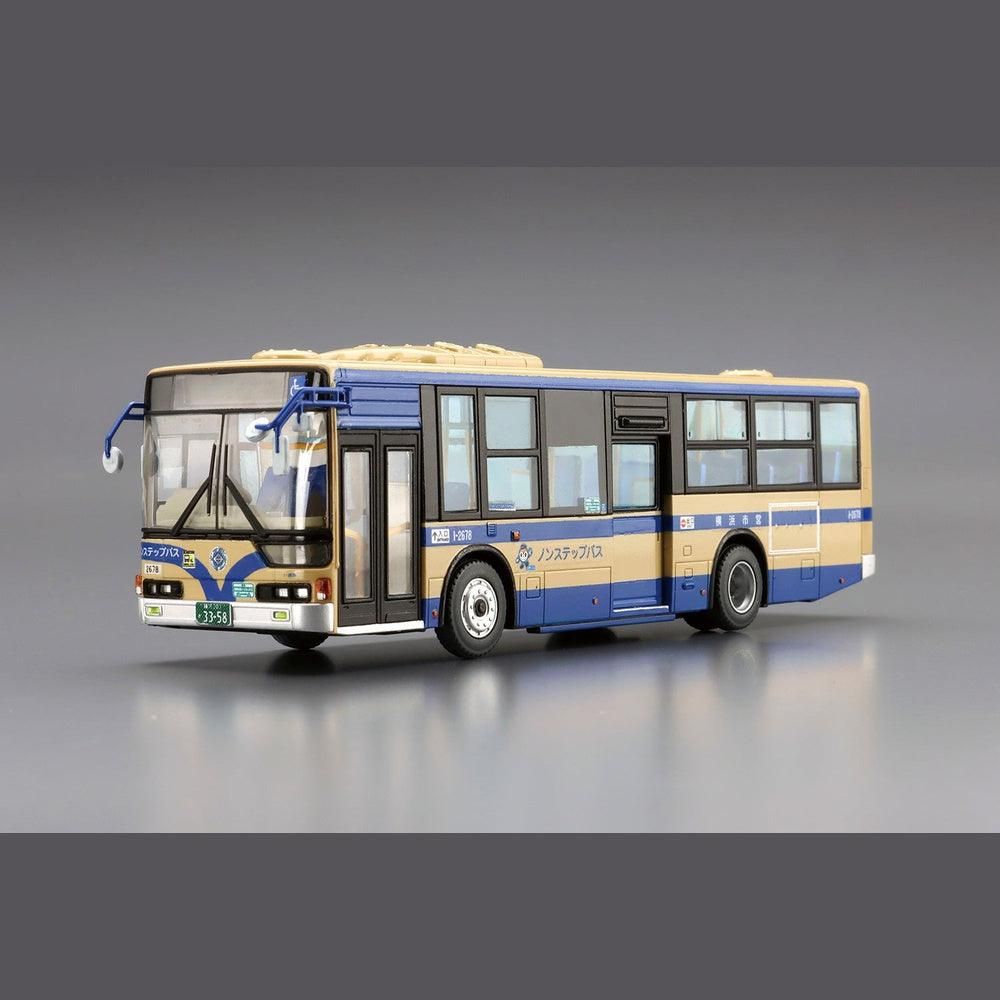 Aoshima 1/80 Working Vehicle 007 三菱扶桑 MP37 Aerostar（橫濱市交通局） 組裝模型 - TwinnerModel