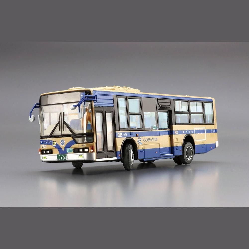 Aoshima 1/80 Working Vehicle 007 三菱扶桑 MP37 Aerostar（橫濱市交通局） 組裝模型 - TwinnerModel