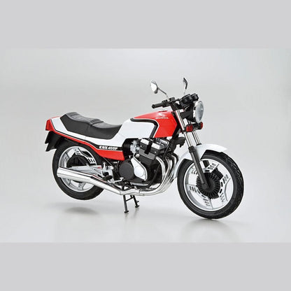 Aoshima 1/12 The Bike 本田NC07 CB400F珍珠糖果紅/珍珠貝殼白`81 組裝模型 - TwinnerModel