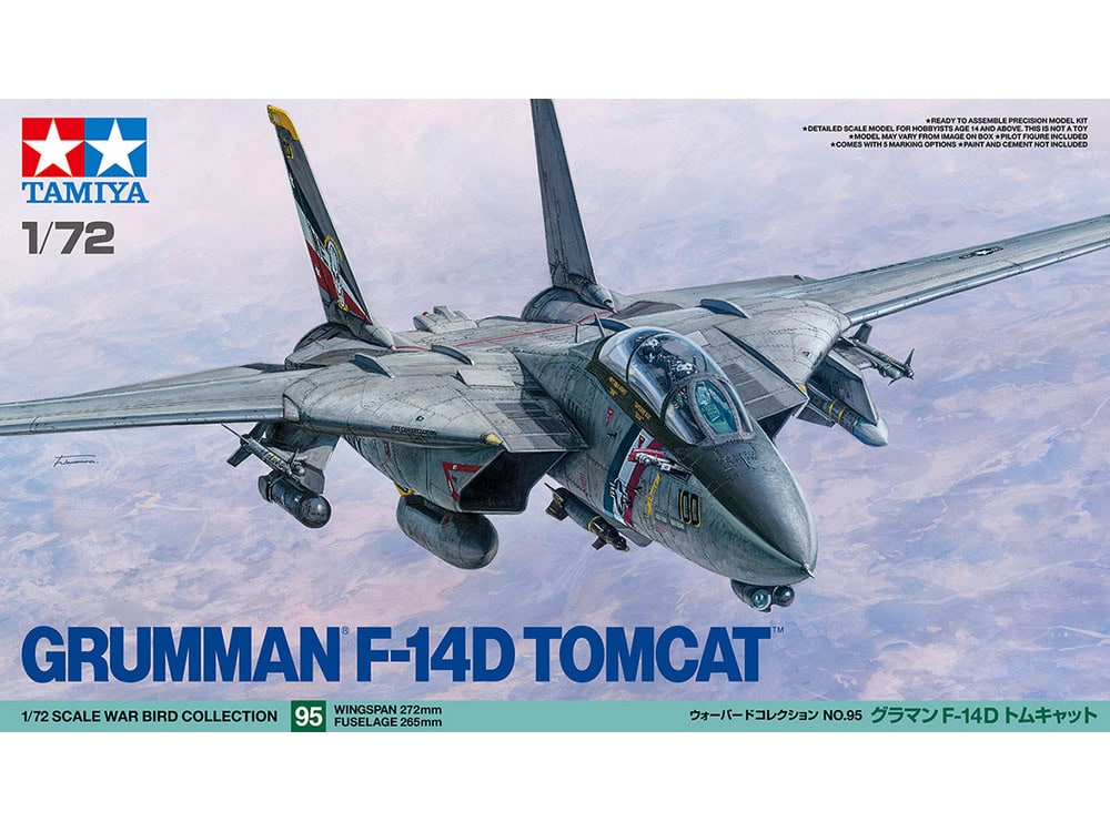 Tamiya 1/72 Warbird 60795 WB Grummanr F-14D Tomcat 組裝模型