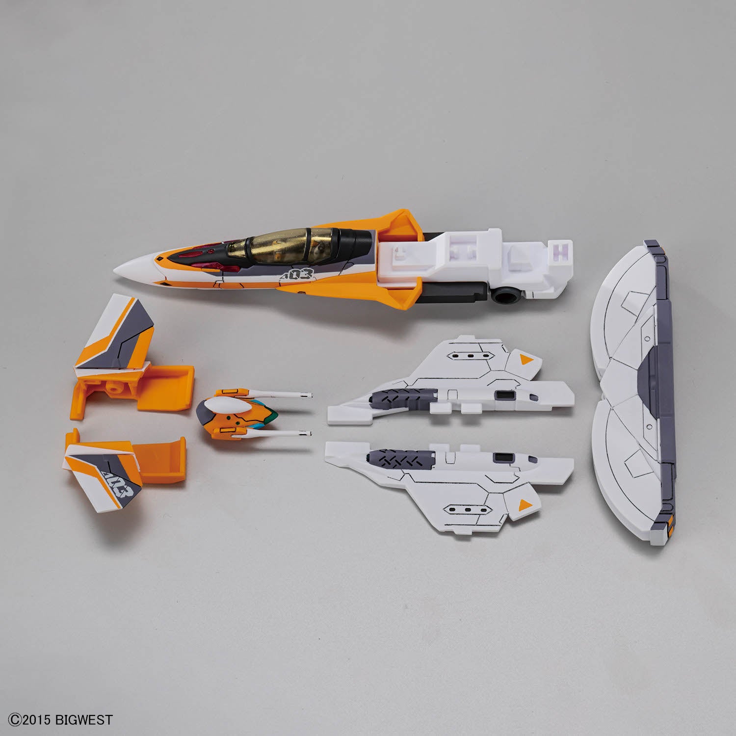 Bandai 1/100 HG Macross VF-31E 齊格飛（查克・馬斯坦格機） 組裝模型