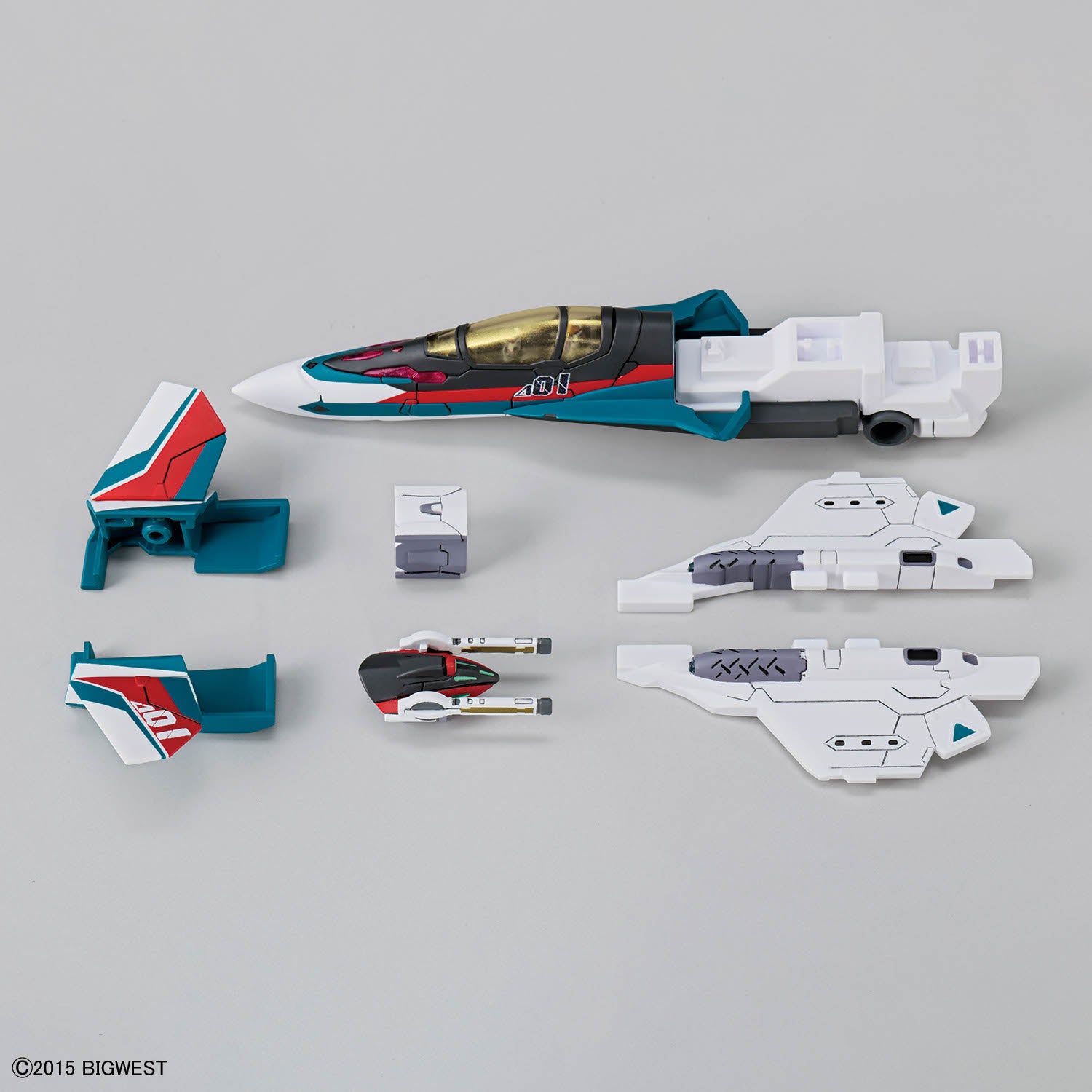 Bandai 1/100 超時空要塞Δ HG VF-31S 齊格菲 (阿拉德·梅塔斯 專用機) 組裝模型