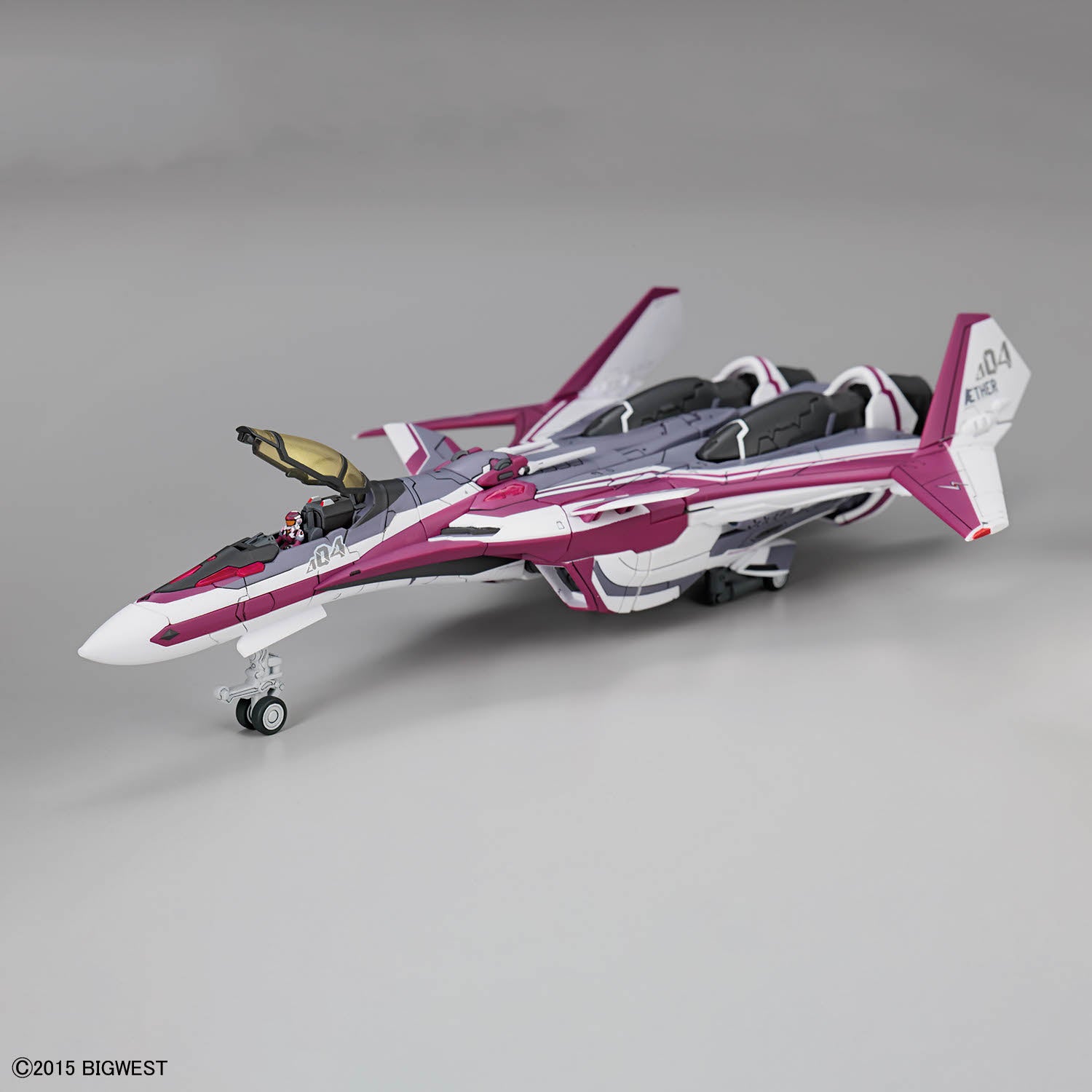 Bandai 1/100 超時空要塞Δ HG VF-31C 英雄式（米拉吉·法莉娜·吉納斯座機） 豪華套組 組裝模型