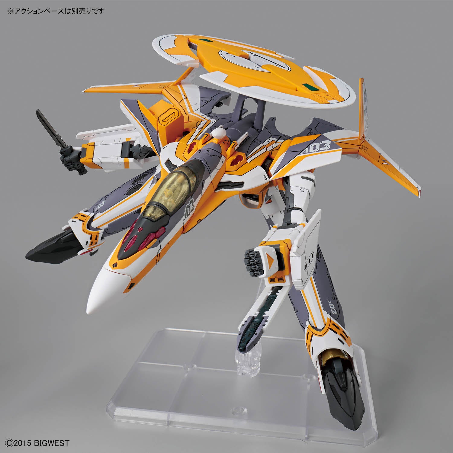Bandai 1/100 HG Macross VF-31E 齊格飛（查克・馬斯坦格機） 組裝模型