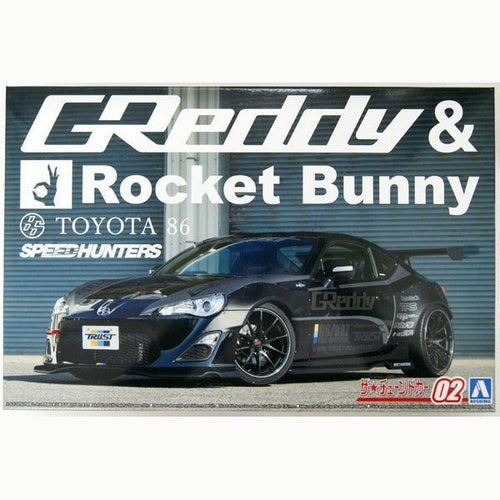 Aoshima 1/24 ZMT 002 豐田 ZN6 86 '12 GREDDY &amp; ROCKET BUNNY VOLK RACING 版 組裝模型 - TwinnerModel