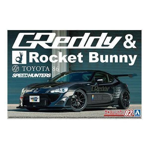 Aoshima 1/24 ZMT 002 豐田 ZN6 86 '12 GREDDY &amp; ROCKET BUNNY VOLK RACING 版 組裝模型 - TwinnerModel