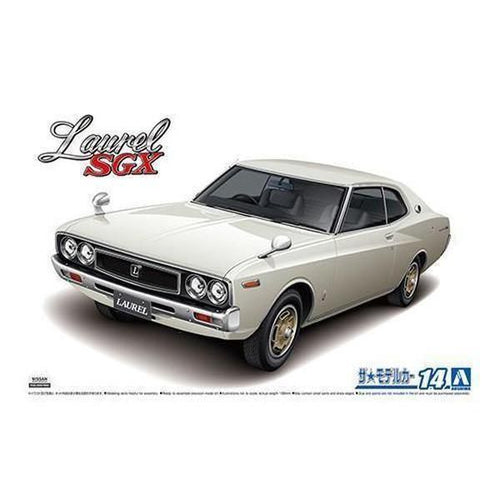 Aoshima 1/24 ZM 014 日產 KHC130 勞雷爾 HT 2000SGX '72 組裝模型 - TwinnerModel