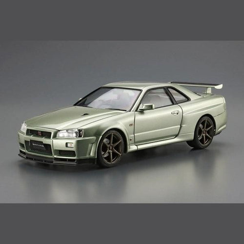 Aoshima 1/24 ZM 134 日產 BNR34 SKYLINE GT-R V-SPECII NUR. '02 組裝模型 - TwinnerModel