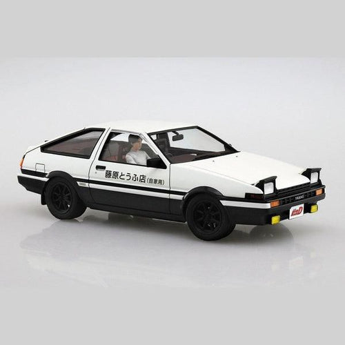 Aoshima 1/24 頭文字D 014 藤原拓海 TOYOTA AE86 Trueno Project D式樣 附駕駛公仔 組裝模型 - TwinnerModel
