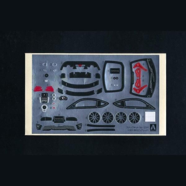 Aoshima 1/32 The SNAP-KIT 03F 豐田 TOYOTA 86 紅 組裝模型 - TwinnerModel