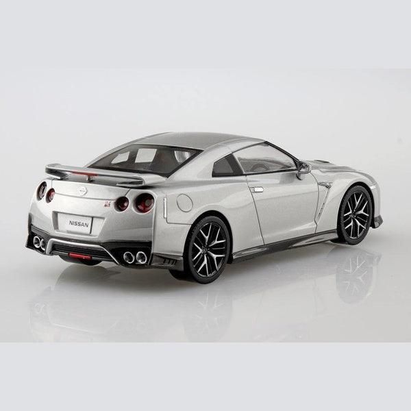 Aoshima 1/32 The SNAP-KIT 07D 日產NISSAN GT-R 金屬銀 組裝模型 - TwinnerModel