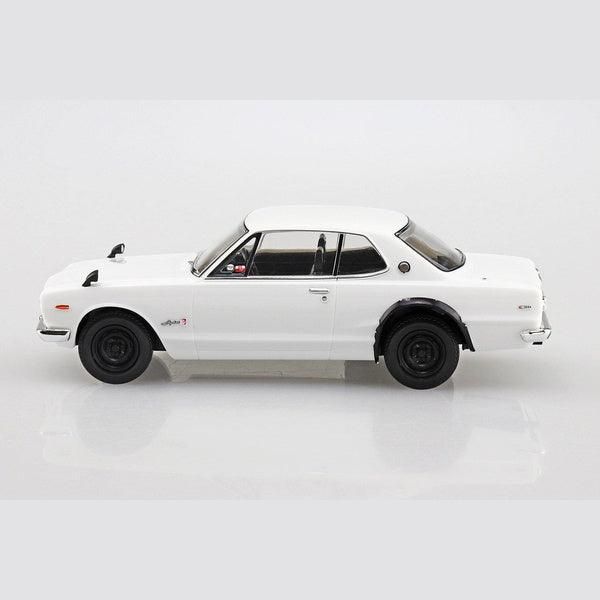 Aoshima 1/32 The SNAP-KIT 09B 日產 Nissan Skyline 2000GT-R 白色 組裝模型 - TwinnerModel