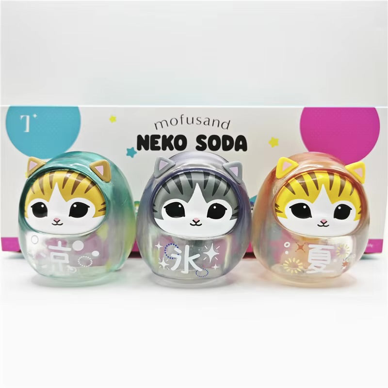 精選預訂 - mofusand 盲盒 系列- 達摩祈福招財開運擺設 (夏日清涼版 1套3款)