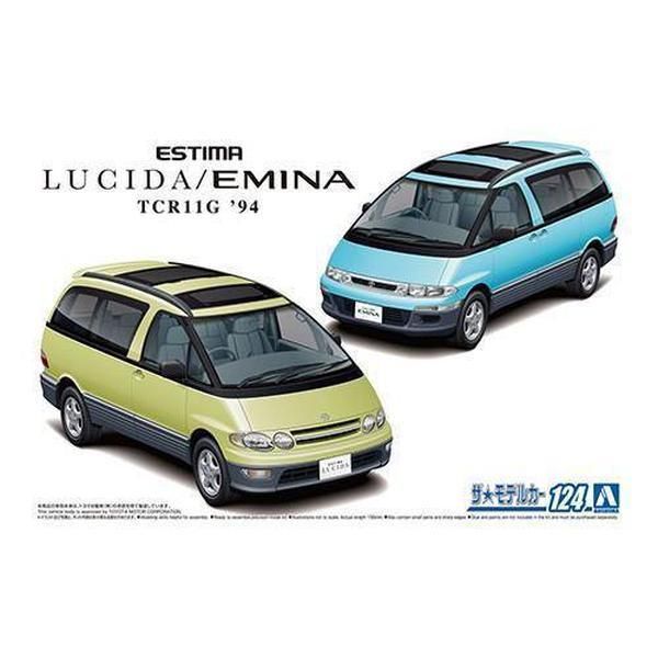 Aoshima 1/24 ZM 124 豐田 TCR11G 埃斯蒂瑪 Lucida/Emina '94 組裝模型 - TwinnerModel