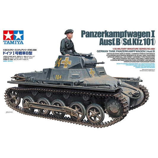 Tamiya 1/35 MM 35388 German Tank Panzerkampfwagen I Ausf.B 組裝模型